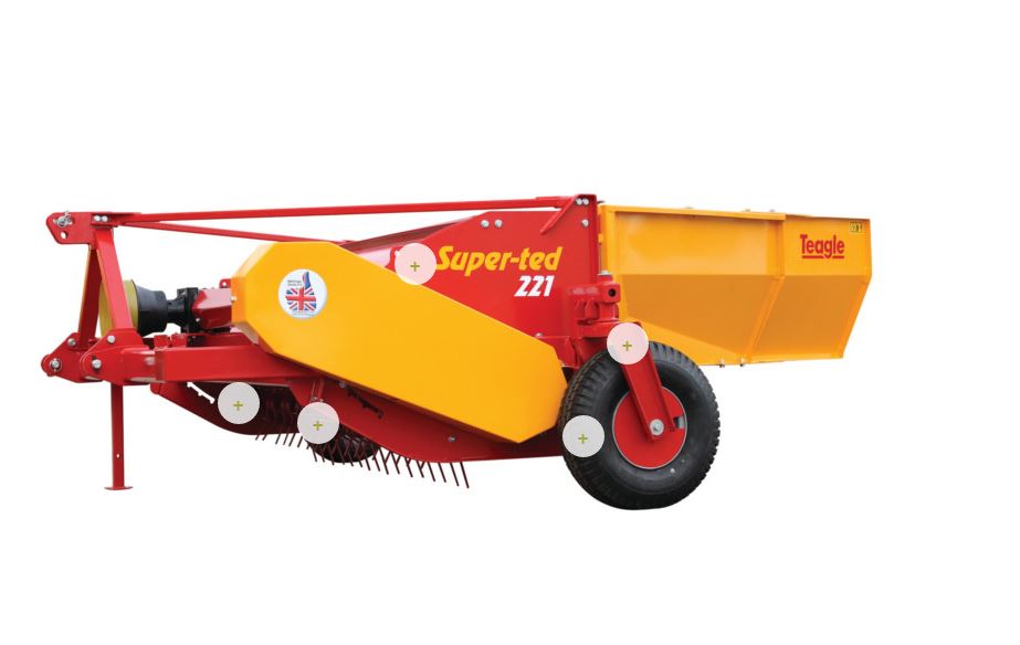 Teagle Super Ted 221 Swath Conditioner