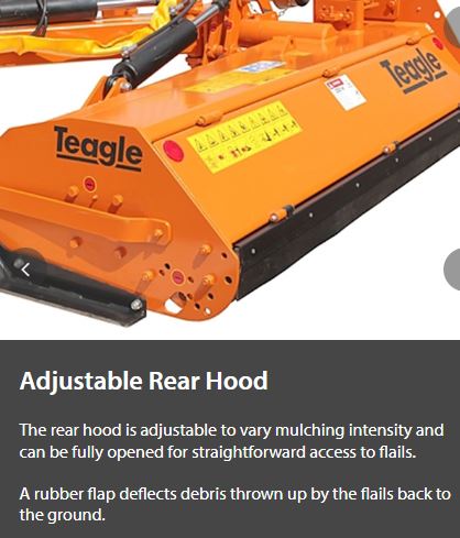 Teagle TA/K Compact Verge Mower (Available in 3 Cutting Widths 1.15m, 1,25m, 1.45m)