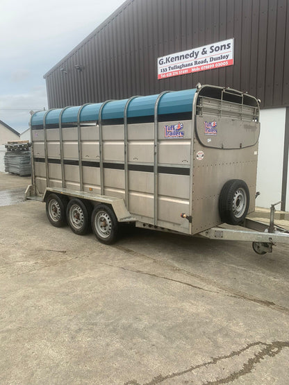 Used Tuffmac 14' Tri Axle Livestock Trailer