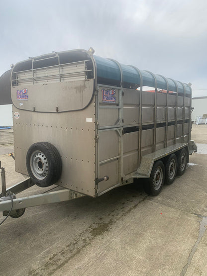 Used Tuffmac 14' Tri Axle Livestock Trailer