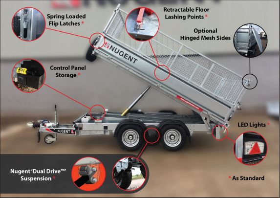 Nugent 10 x 6 Tipping Trailer